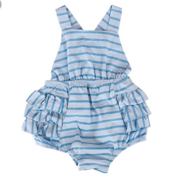 alice + ames Other - Alice + Ames Blue Striped Sunsuit